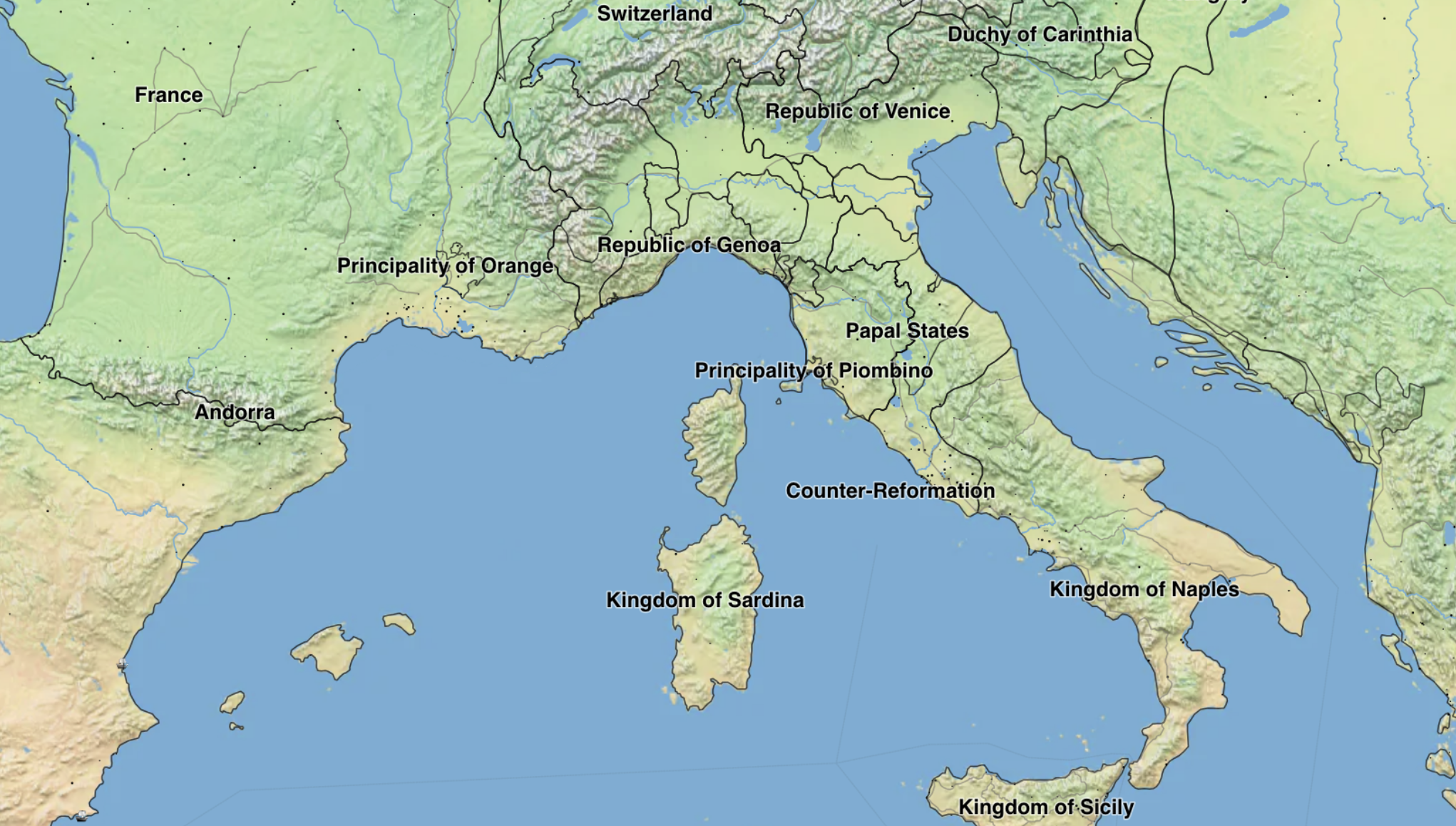 Now the map should be empty of RR nation data